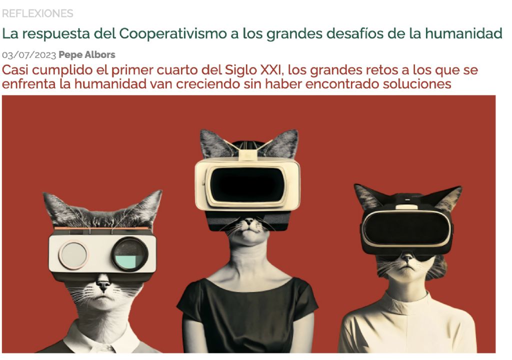 Nuevo post de FEVECTA. La respuesta del Cooperativismo a los grandes desafíos de la humanidad